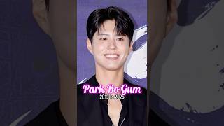 Park Bo Gum evolution from 2013 to 2025