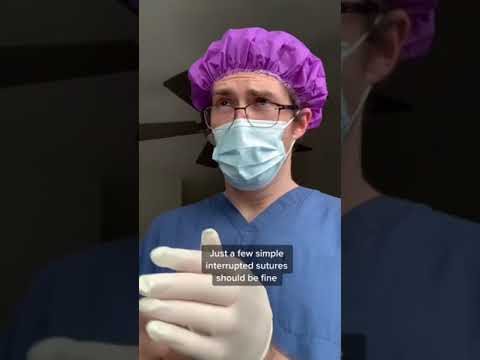 Med Student S First Time Suturing Youtube