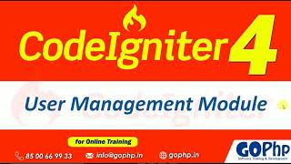 #29 User Management module overview | CodeIgniter 4 Tutorials