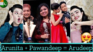 Pakistani Reaction On Arunita + Pawandeep = Arudeep  || Indian Idol 12 || Cute And Romantic Edits