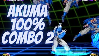 MvC2 - Akuma 100% Combo 1 Meter (Colossus)