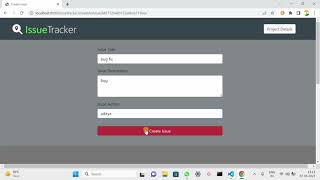 ISSUE TRACKER || BACKEND PROJECT || SKILL TEST || CODING NINJAS