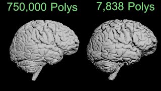 I combined Field Aligned Re-Topology \u0026 Normal Projection Mapping. Voilà!  3D Mesh Optimization MAGIC