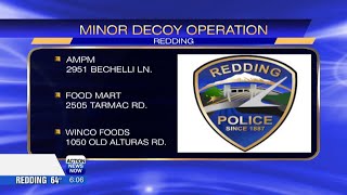 Decoy operation result in 3 citations of Redding businesses