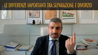 Le differenze importanti tra separazione e divorzio