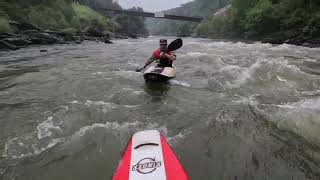 New Whitewater Kayak Experience- David gets his Apex Ringer