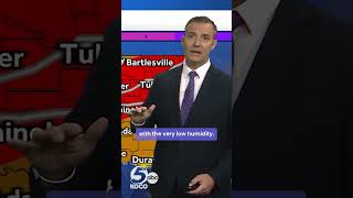 TIMELINE: Fire danger remains high before cold front hits Oklahoma later Thursday