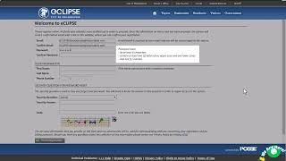 Creating an Account in eCLIPSE