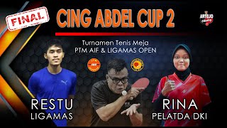 FINAL SERU !! RINA/Pelatda DKI vs RESTU/Ligamas || Kejuaraan Cing Abdel Cup 2 Jakarta