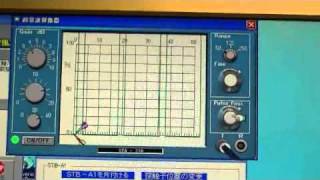 アナログ式超音波探傷器での時間軸の校正