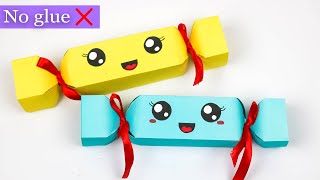 DIY paper pencil box/How to make paper pencil box | No glue pencil box|No glue paper craft