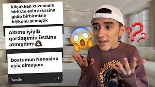 DOSTUMUN NƏNƏSİNƏ AŞİQ OLMUŞAM ! - ETİRAFLARINIZI OXUDUM | İlkin Feyziyev