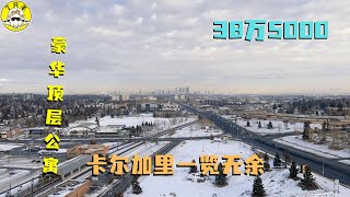 2023加拿大买房｜卡尔加里顶层无敌Downtown景色公寓只要38万，还在等什么！！