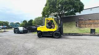 2012 Hyster H155FT 15500lb Dual Drive Pneumatic Diesel Forklift STK 14709