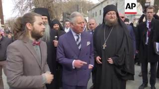 Charles visits Prizren, memorial to KFOR troops