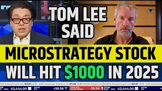 Tom Lee Said Microstrategy Will Hit $2500 In 2025 | Bitcoin Prediction