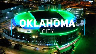 Oklahoma City by night | 4K drone footage