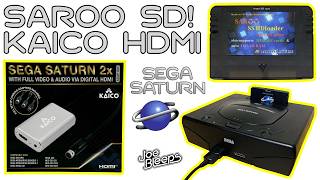 Sega Saturn with Saroo SD Loader \u0026 Kaico HDMI Adapter:  The Dream Combo?