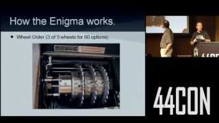 Cryptanalysis Of The Enigma Machine. Robert Weiss \u0026 Ben Gatti at 44CON 2012