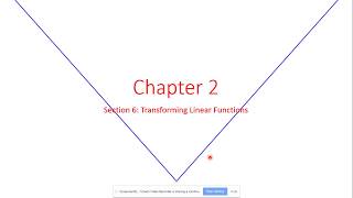 2 6 Transforming Linear Functions