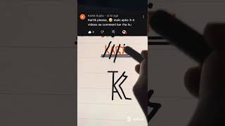 Kartik name created to logo🔥|subscribe for your name#shorts #viral #trending #art #kartik