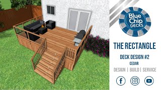 Deck Design #2 Cedar - The Rectangle