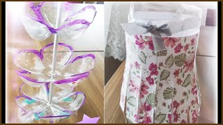 DIY crafts: recycling plastic bottles إبداعات بإستخدام قناني البلاستيك