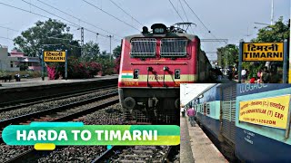 MY FIRST SHORT JOURNEY COMPILATION FROM HARDA TO TIMARNI WITH RAJENDRANAGAR EXPRESS!!MUST WATCH