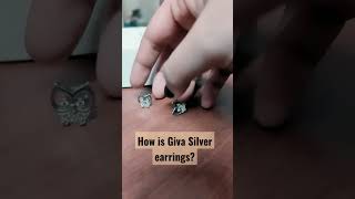 How is Gova 925 Silver Earrings? #Giva #92sterlingsilver #earring #product_review #haul #amazon