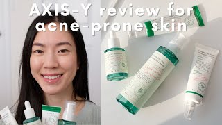 Korean skincare for spring with AXIS-Y | oily, acne-prone skin routine