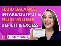 Fluid Balance, Intake/Output, Fluid Volume Deficit and Excess - Fundamentals of Nursing | @LevelUpRN