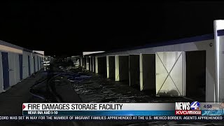 Fire damages storage facility