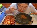 짜파게티에 매운 실비김치 실비파김치 먹방 spicy kimch eating show mukbang