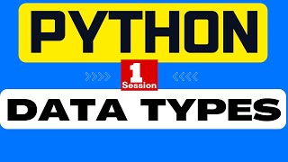 1. Python Tutorial for beginners, Data Types in Python , Python Programming Tutorial 2023