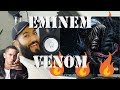 EMINEM "VENOM" OFFICIAL VIDEO FIRST REACTION AND REVIEW #beardedkingface