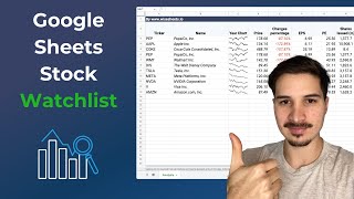 How to Make a Google Sheets Watchlist for Stocks (FREE Template)