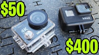 $50 vs $400 4K GoPro Action Camera TEST! (Is there a difference?)