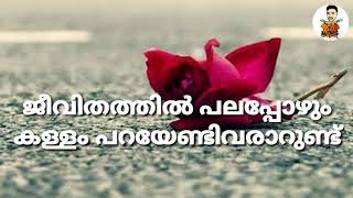 ഒരു നിമിഷത്തിന്‍റെ നേട്ടത്തിന്ന് വേണ്ടി കള്ളം പറയുന്നവര്‍ നഷ്ടപ്പെടുത്തുന്നത് സ്നേഹം അല്ല അവരോടുള്ള