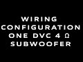 How to Wire 1 Dual 4 Ohm Subwoofer Down to 2 Ohms or Up to 8 Ohms (Parallel & Series Wiring)