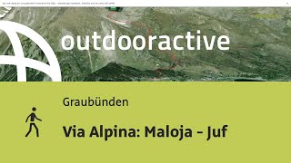 Wanderung im Kanton Graubünden: Via Alpina: Maloja - Juf