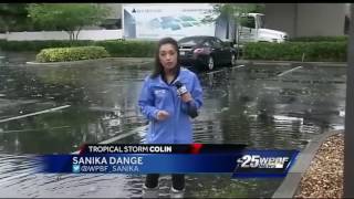 Water receding in Tampa