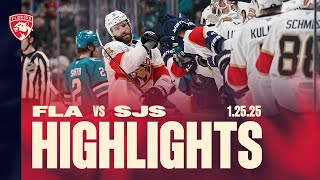 Panthers at Sharks Highlights | 1.25.25