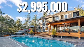 Tour this STUNNING $2.9 Million Metchosin Hilltop Sanctuary with Mountain Views |  Real Estate 2022