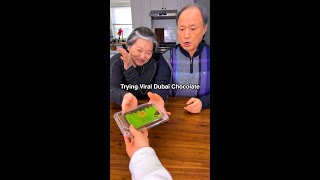 Korean parents Try Viral Dubai Chocolate and Caviar + Nuggets