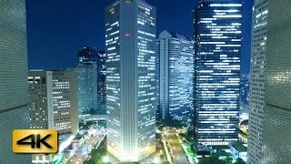 [4K] Shinjuku Tokyo Timelapse 新宿新都心 超高層ビル街 タイムラプス