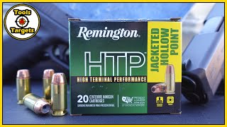 HTP = Has Terrible Performance?...Remington HTP .40 S\u0026W Self-Defense AMMO Ballistic Gel Test!