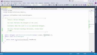 DevExpress CodeRush: Declare Delegate