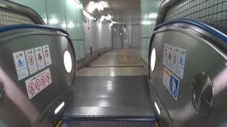 フジテック製エスカレーター 大阪メトロ北加賀谷駅 4K Fujitec escalator at Osaka Metro Kita-Kagaya sta.