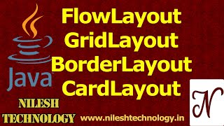 Java Flowayout GridLayout BorderLayout CardLayout