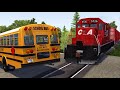 Train Close Calls & Near-Miss Accidents 2 | BeamNG.drive